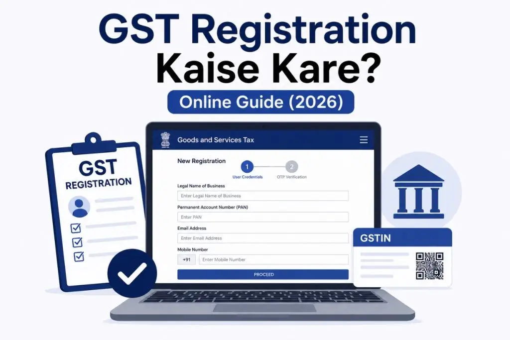 GST Registration Kaise Kare Online Guide (2026)