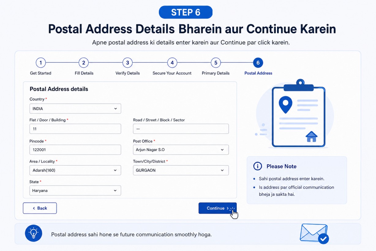 Step 6 Mobile Aur Email OTP Verification Karein