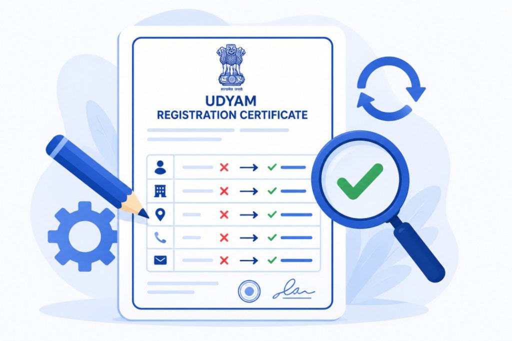 Udyam Registration Certificate Correction Kaise Kare Full Guide