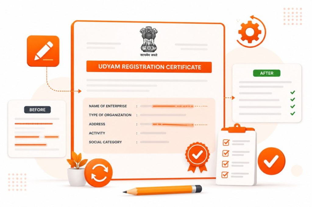 Udyam Registration Certificate Correction Kya Hota Hai