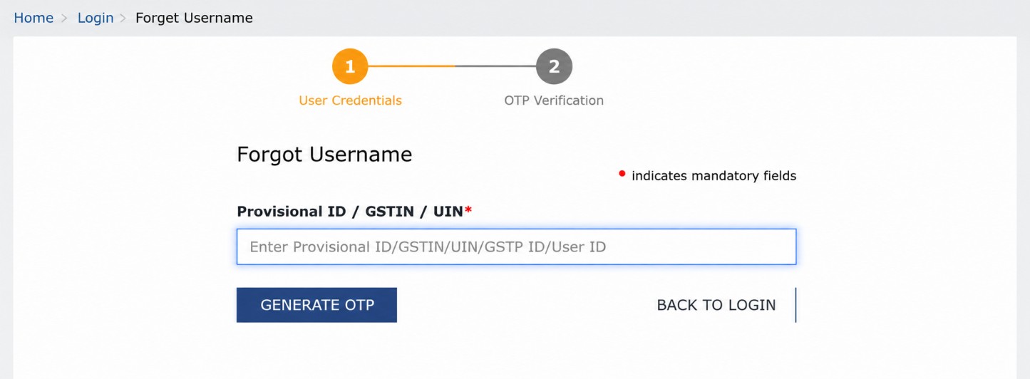 enter GSTIN Number