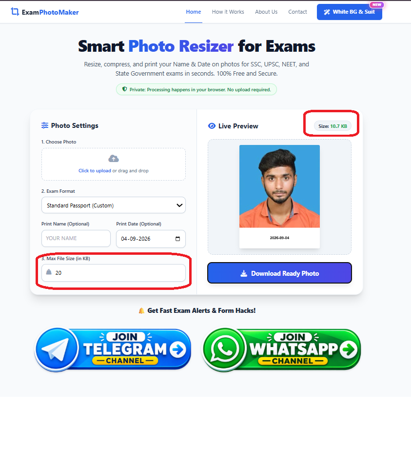 Reduce Size In KB